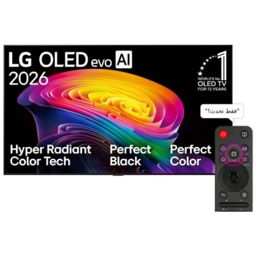 إل جي شاشة 55 بوصة OLED evo AI CS6 فور كيه سمارت وساوند بار 4.1 قناة / 600 واط -SH5A