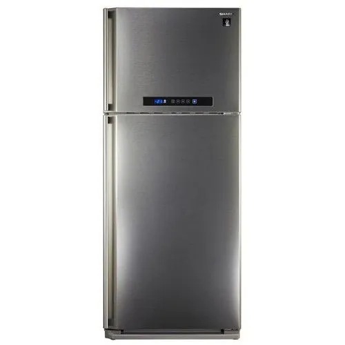 شارب ثلاجة 2 باب بسعة 450 لتر نوفروست لون استانلس بشاشة ديجيتال SJ-PC58A(ST)