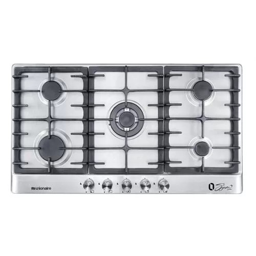 يونيون اير مسطح غاز بيلت ان 5 شعلة 90 سم استانلس BH5090S-8-IS-OS