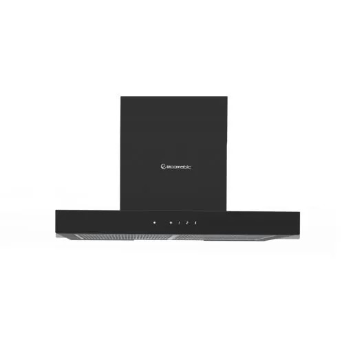 ايكوماتيك شفاط ديكوريتف بالمدخنة 60 سم 850 م3/ساعة 3 سرعات لوحة تحكم أسود BK
